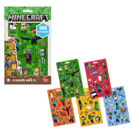 Minecraft Boom uzlīmju komplekts (5 lapas)