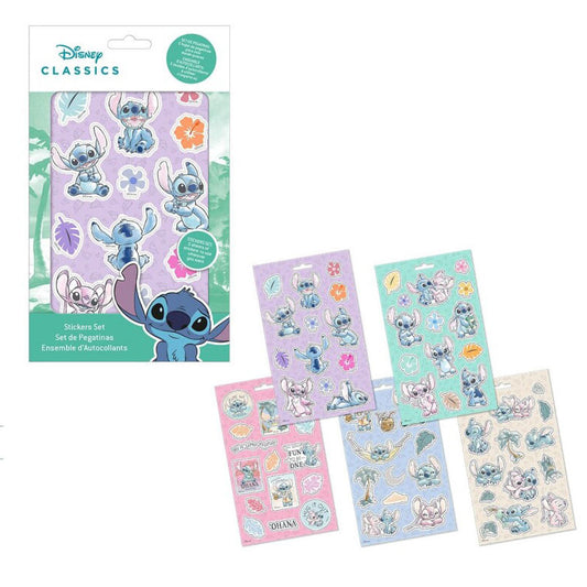 Disney Lilo un Stitch nerātno uzlīmju komplekts 5 lapas