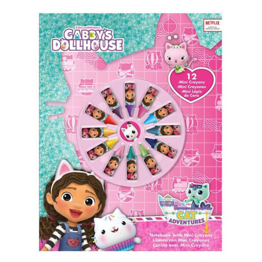 Gabby's Dollhouse Smoothie Land piezīmju grāmatiņa + mini krītiņu komplekts