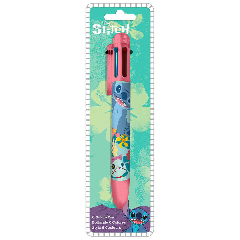 Disney Lilo un Stitch 6 krāsu pildspalva