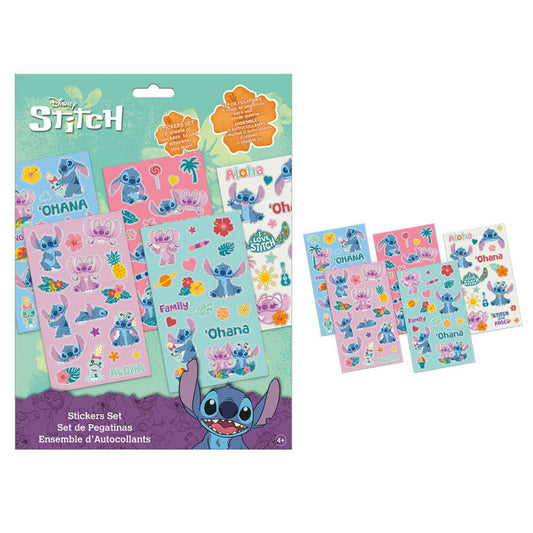 Disney Lilo un Stitch Ohana uzlīmju komplekts 5 lapas
