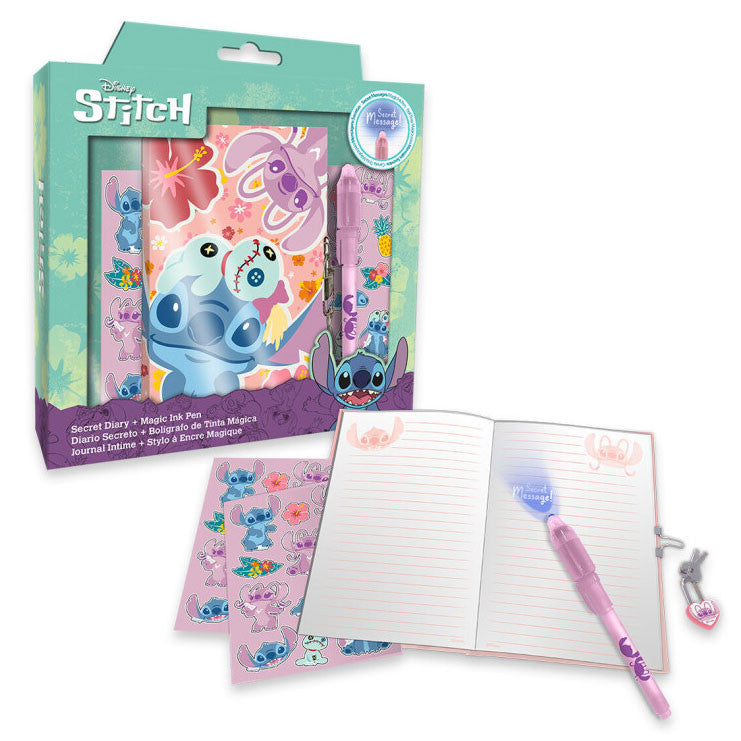 Disney Lilo un Stitch piezīmju grāmatiņa + burvju pildspalvas komplekts