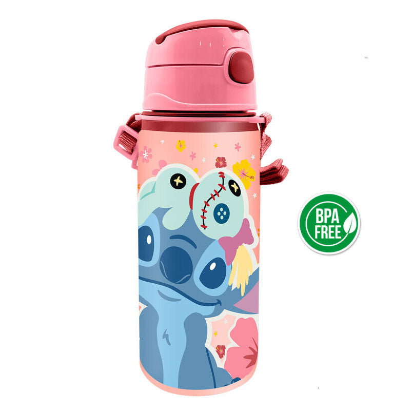 Disney Lilo un Stitch alumīnija pudele ar āķīti 600 ml