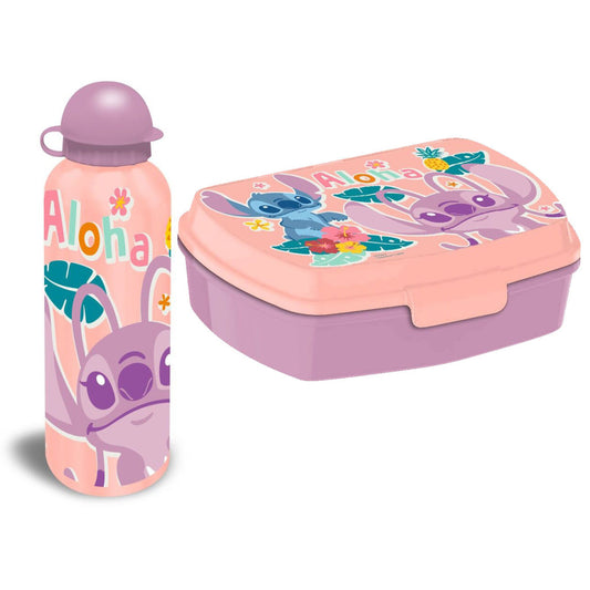 Disney Lilo un Stitch sviestmaižu kaste + alumīnija pudele komplekts