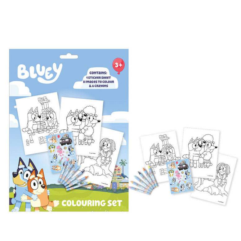 Bluey Life krāsojamo materiālu komplekts