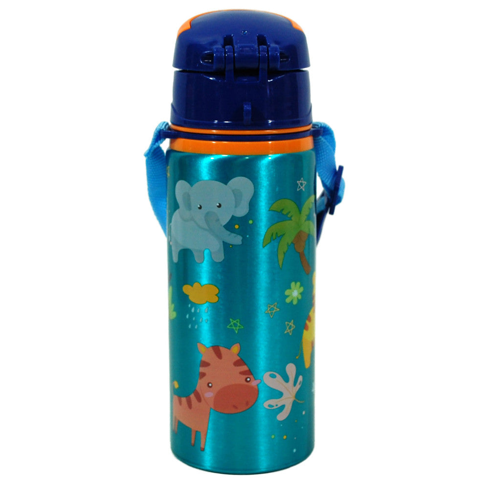 Jungle Jungle, dzīvnieku izcelsmes alumīnija pudele ar karabīni 600 ml