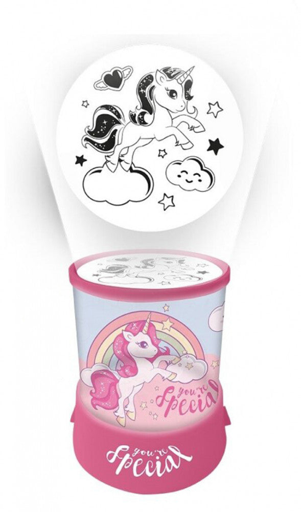 Unicorn Special 2 vienā projektors, lampa, naktslampiņa