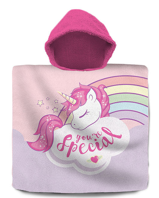 Unicorn Special pludmales dvielis pončo 60x120 cm