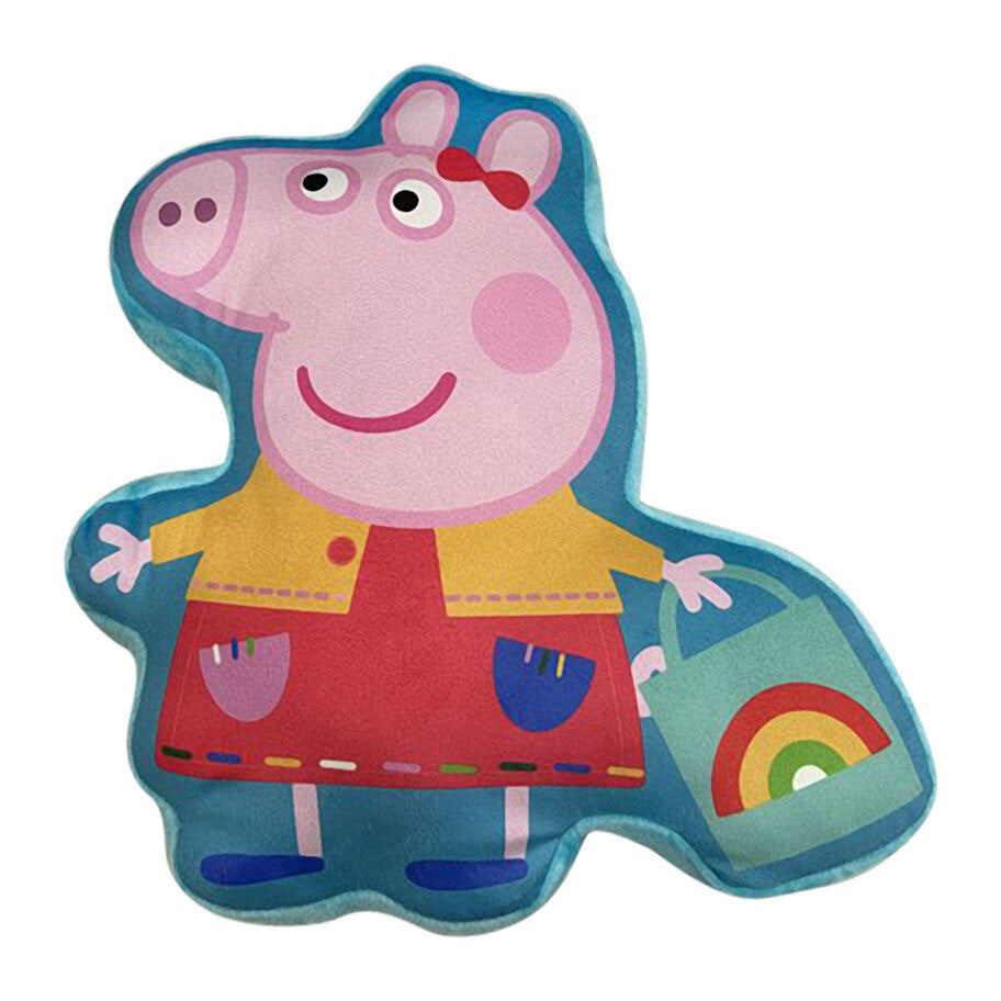 Peppa Pig iepirkšanās dekoratīvais spilvens 35 cm samts