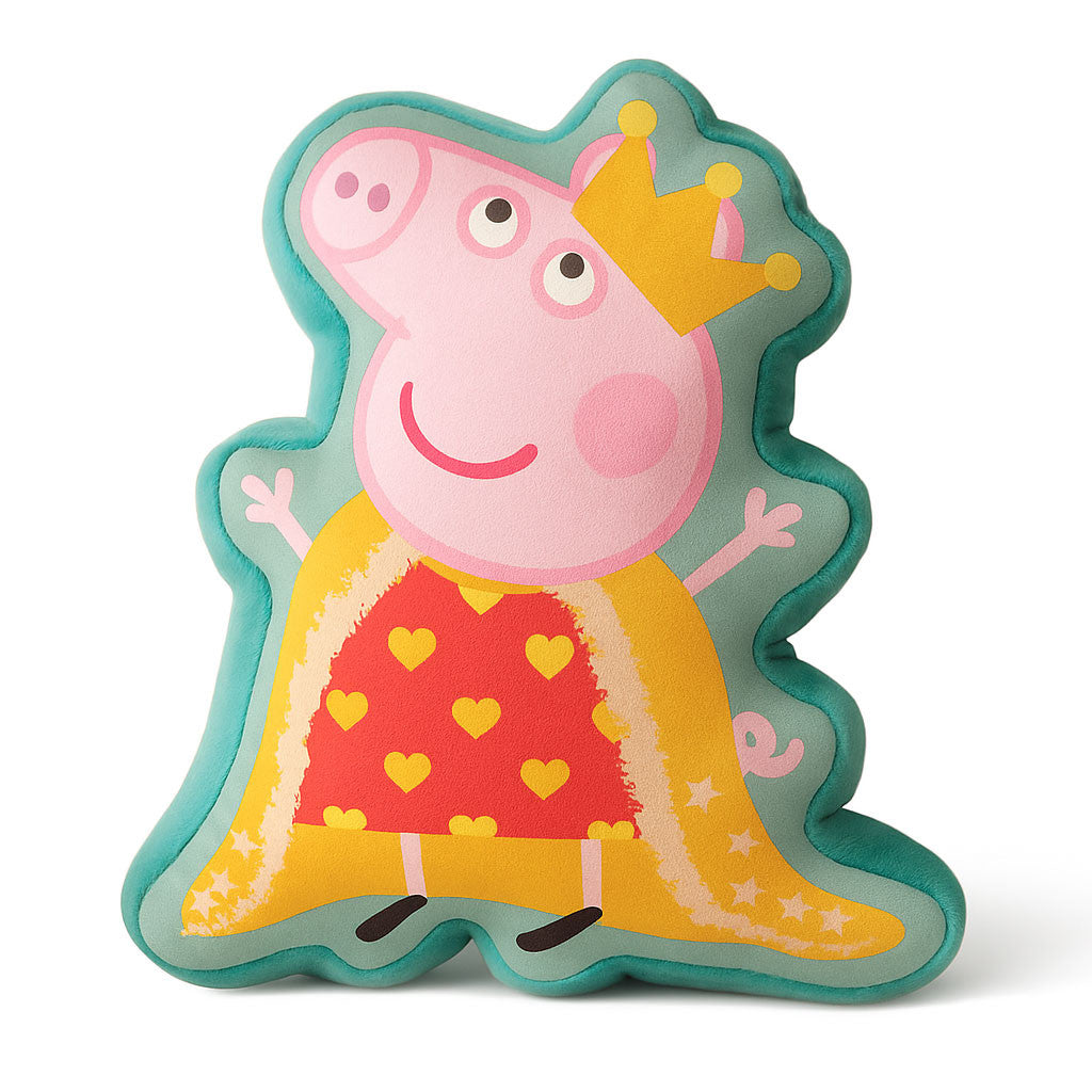 Peppa Pig Queen dekoratīvais spilvens 35 cm velūrs