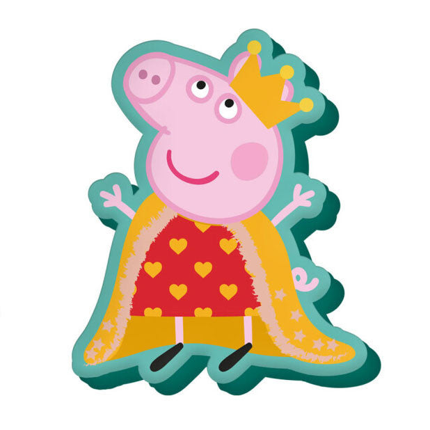Peppa Pig Queen dekoratīvais spilvens 35 cm velūrs