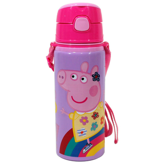 Peppa Pig alumīnija pudele ar āķi 600 ml