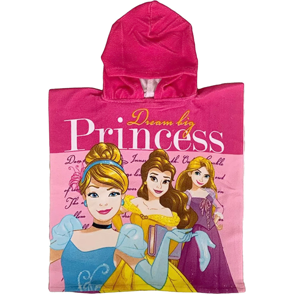 Disney Princess Dream pludmales dvielis pončo 50x100 cm (ātri žūstošs)