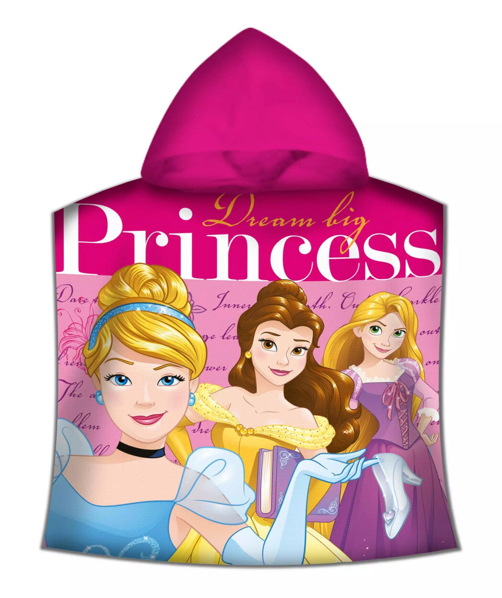 Disney Princess Dream pludmales dvielis pončo 50x100 cm (ātri žūstošs)