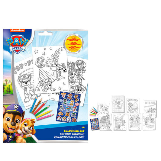"Paw Patrol Duty Calls" krāsojamais komplekts ar uzlīmēm