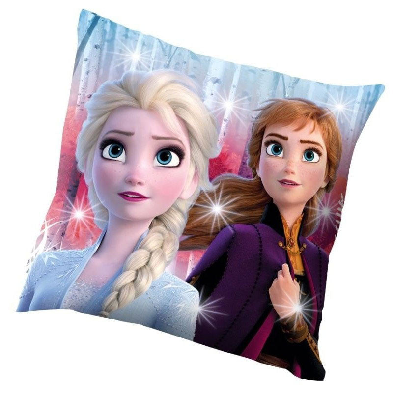 Disney Frozen LED gaismas spilvens, dekoratīvs spilvens 40x40 cm
