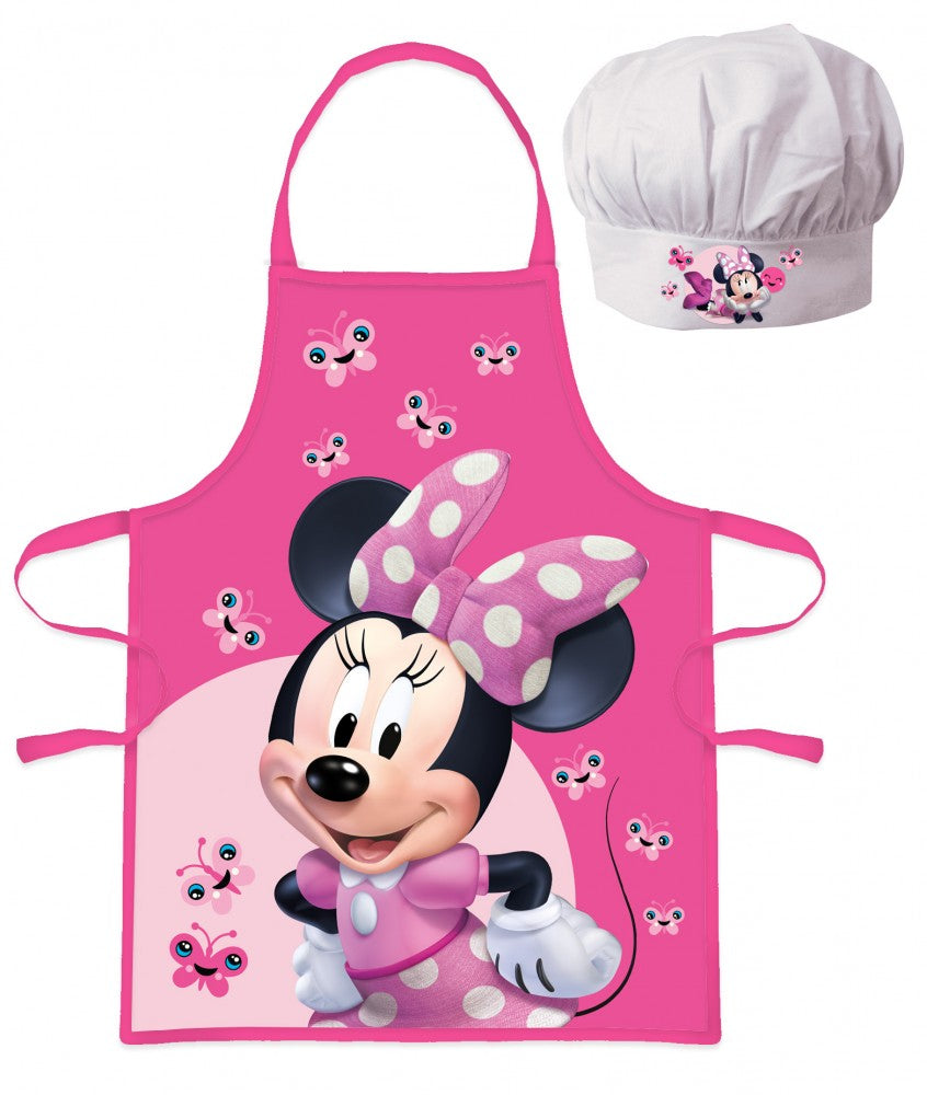 Disney Minnie Sparkling Eyes bērnu priekšautu komplekts ar divām daļām