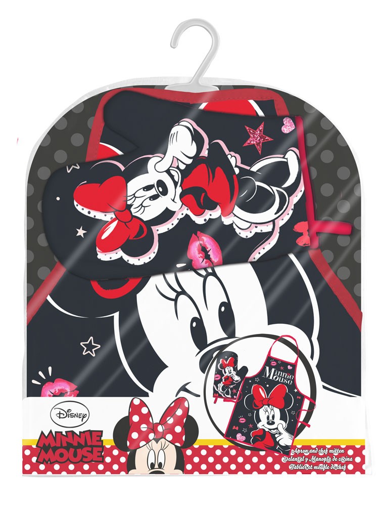 Disney Minnie Smooch sieviešu priekšautu komplekts (divdaļīgs)