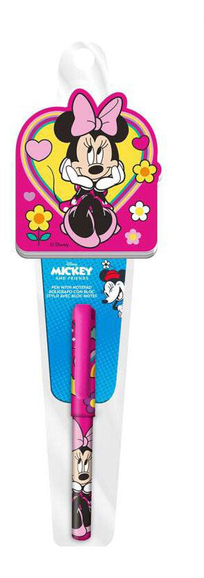 Disney Minnie mini piezīmju grāmatiņa + pildspalvu komplekts