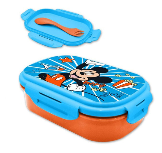 Disney Mickey Go sviestmaižu kaste + galda piederumu komplekts