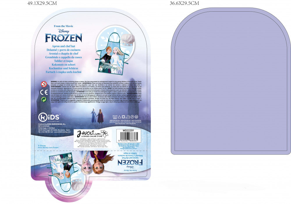 Disney Frozen karaliski foršs Ziemassvētku bērnu priekšautu komplekts (2 daļas)