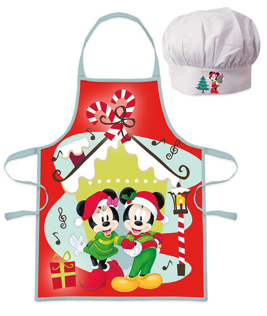 Disney Minnijas un Mikija Ziemassvētku bērnu priekšautu komplekts, 2 daļas