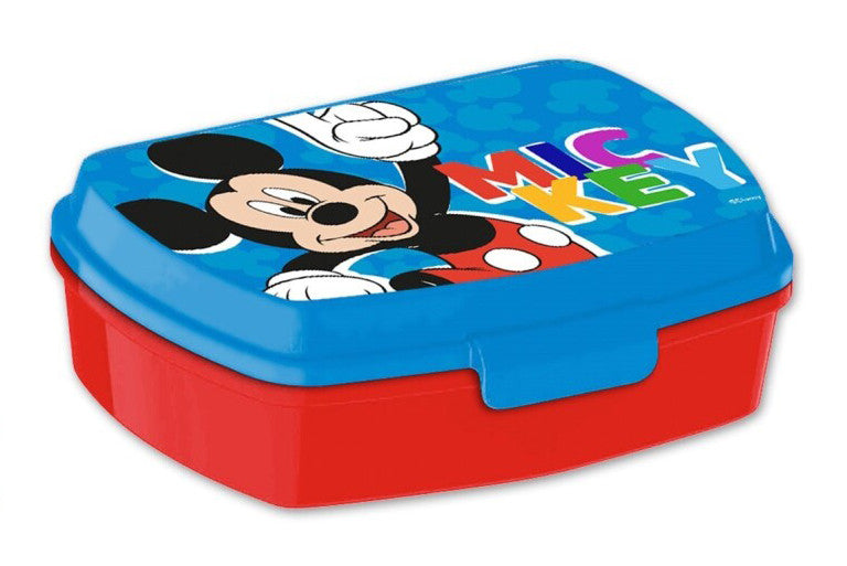 Disney Mickey smieklīgā plastmasas sviestmaižu kaste