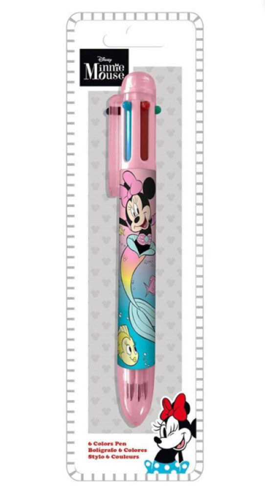 Disney Minnie nāriņas 6 krāsu pildspalva