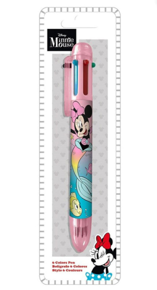 Disney Minnie nāriņas 6 krāsu pildspalva