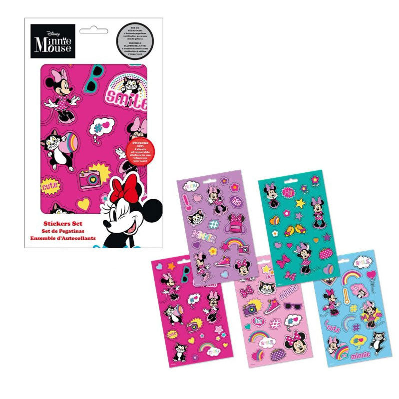 Disney Minnie mīlīgo uzlīmju komplekts 5 lapas