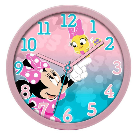 Disney Minnie sienas pulkstenis ar savvaļas ziediem, 25 cm