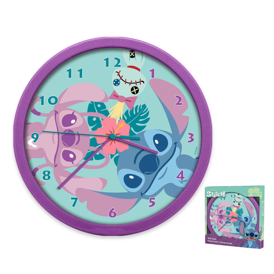 Disney Lilo un Stitch salas sienas pulkstenis 25 cm