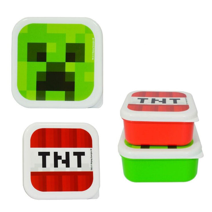 Minecraft TNT mini plastmasas pusdienu kastīšu komplekts