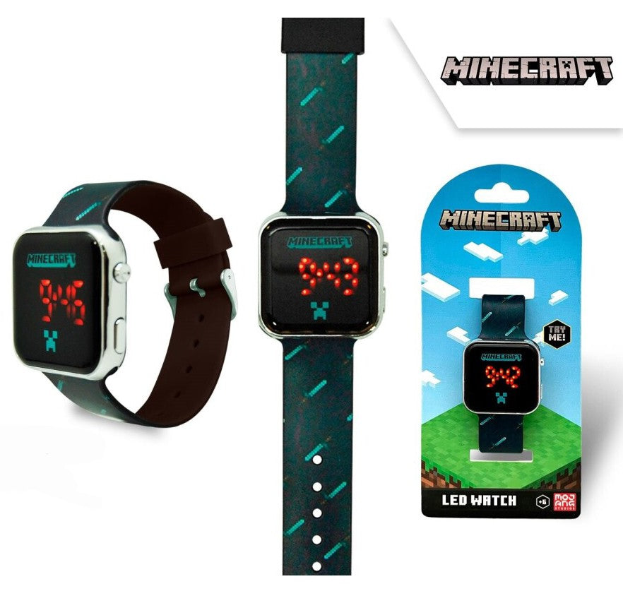 Minecraft Diamond Sword digitālais LED pulkstenis