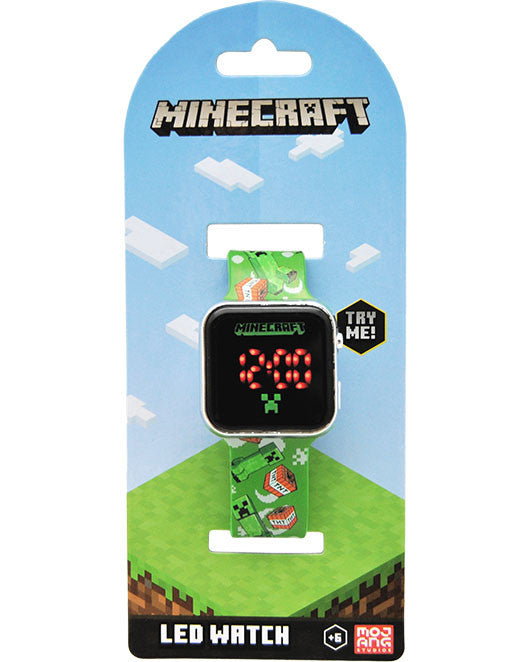 Minecraft TNT digitālais LED pulkstenis