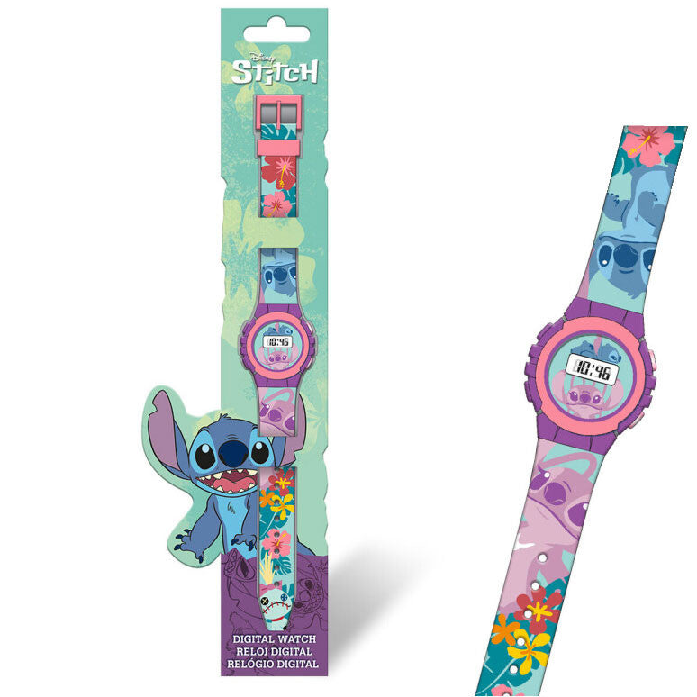 Disney Lilo un Stitch Tropical digitālais pulkstenis