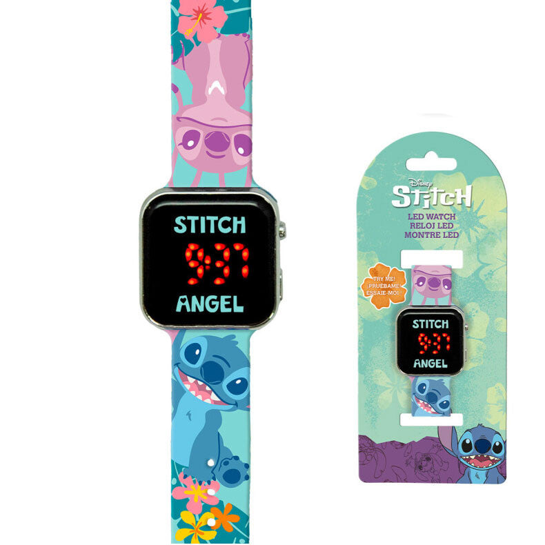 Disney Lilo un Stitch digitālais LED pulkstenis