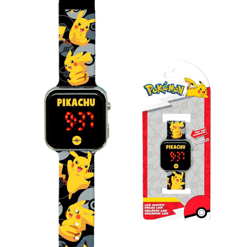 Pok√©mon Pikachu digitālais LED pulkstenis