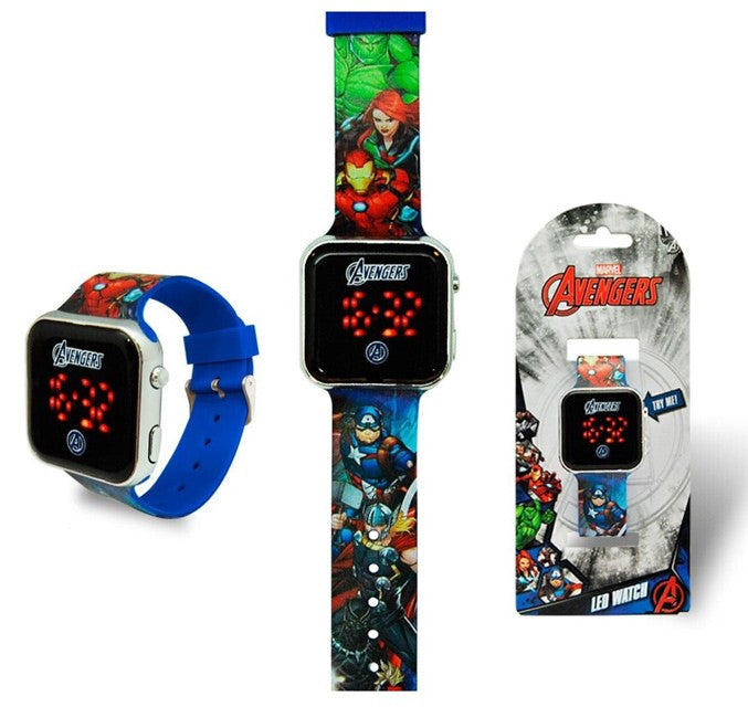 Avengers Team Spirit digitālais LED pulkstenis
