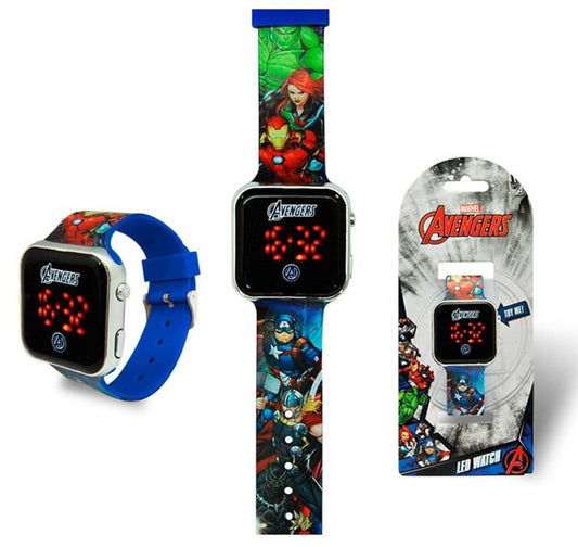 Avengers Team Spirit digitālais LED pulkstenis