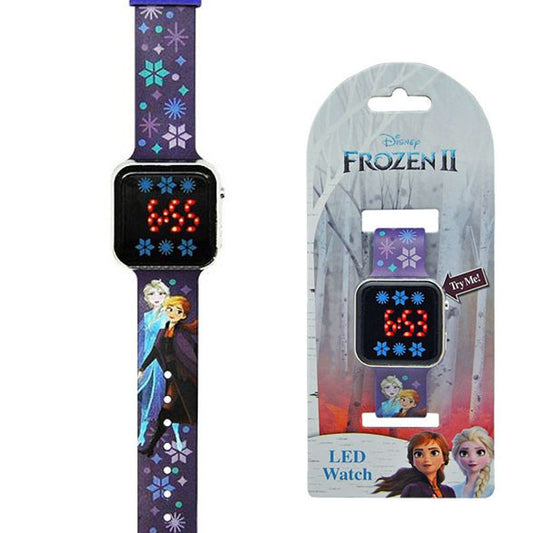 Disney Frozen sniegpārslu digitālais LED pulkstenis