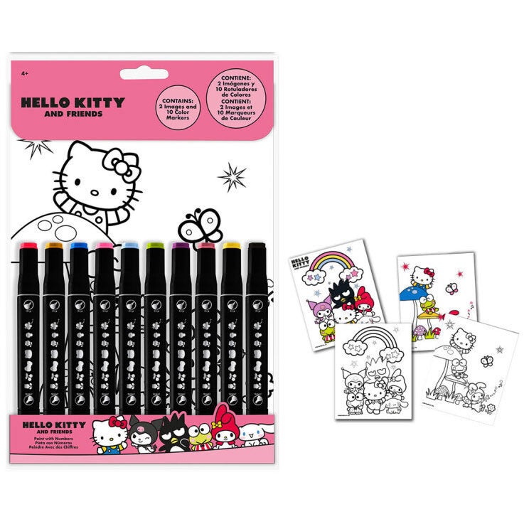 Hello Kitty ciparu krāsojamā grāmata