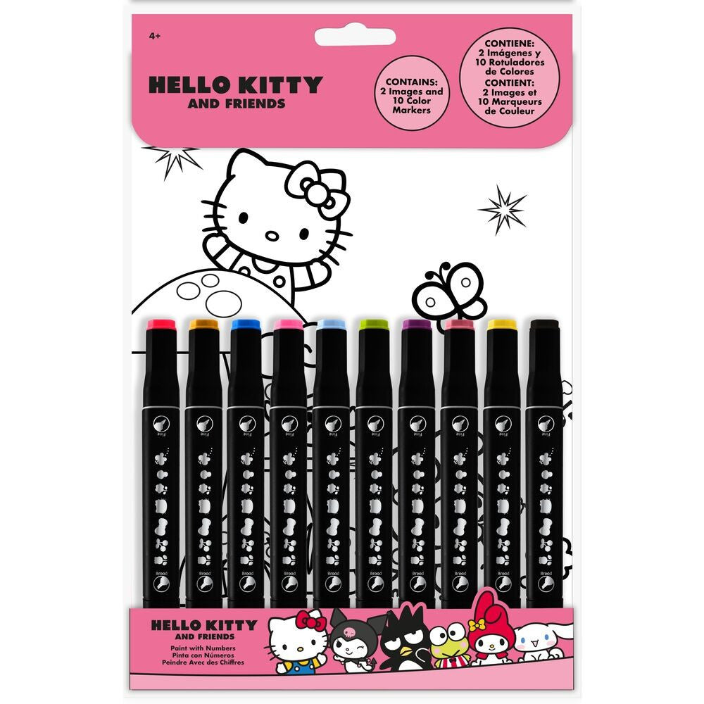 Hello Kitty ciparu krāsojamā grāmata