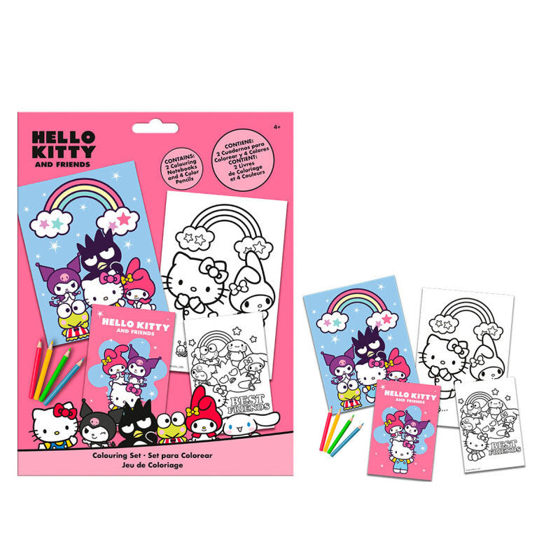 Hello Kitty draugu krāsojamo komplektu