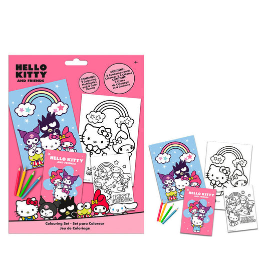 Hello Kitty draugu krāsojamo komplektu