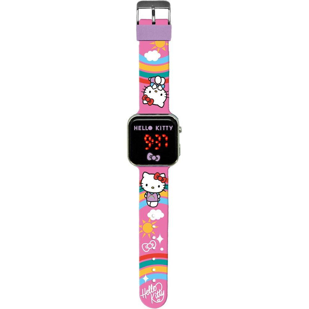 Hello Kitty Rainbow digitālais LED pulkstenis
