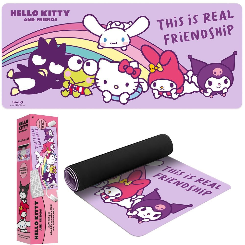 Hello Kitty Friends darbvirsmas peles paliktnis 80x35 cm