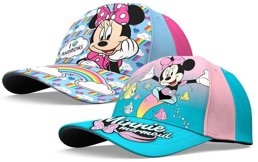 Disney Minnie varavīksnes nāriņas bērnu beisbola cepure 52-54 cm
