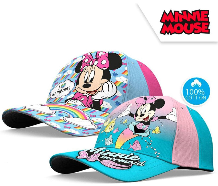Disney Minnie varavīksnes nāriņas bērnu beisbola cepure 52-54 cm