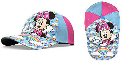 Disney Minnie varavīksnes nāriņas bērnu beisbola cepure 52-54 cm